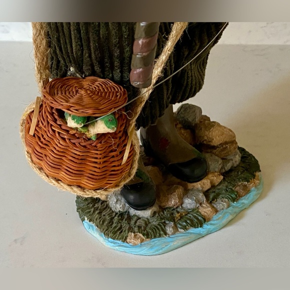 17” Fly Fishing Fisherman Santa Claus Collectible Figure Doll Christmas Decor - Picture 7 of 10